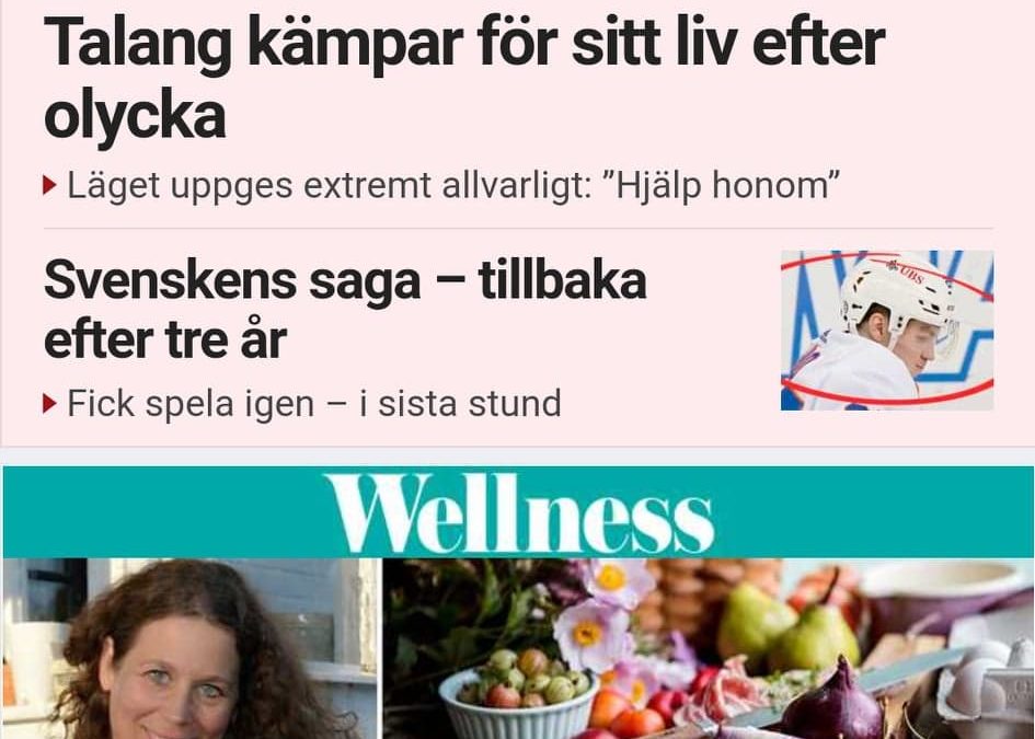 Om antiinflammatorisk kost i Aftonbladet Wellness